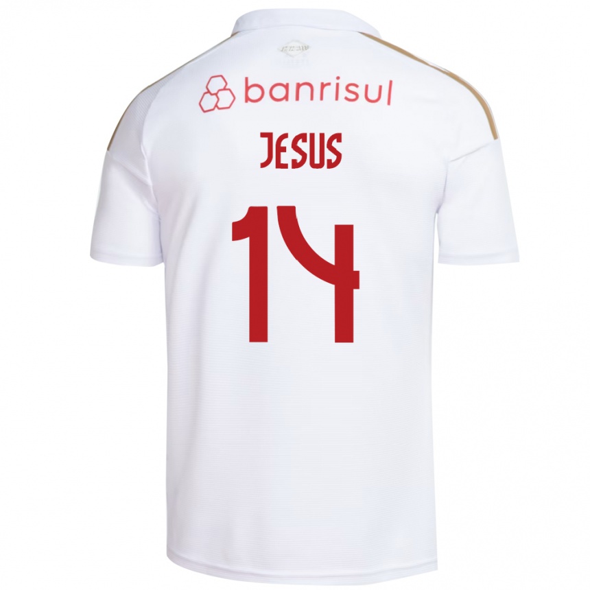 גברים כדורגל Victor Jesus #14 אדום לבן הרחק ג'רזי 2026/27