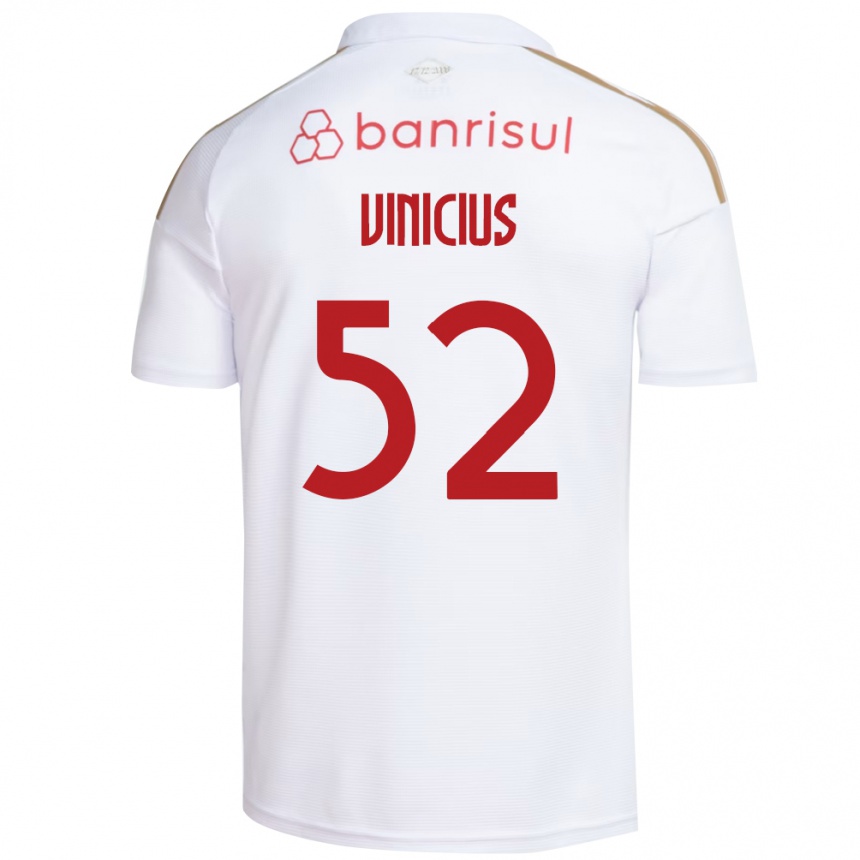 גברים כדורגל Gabriel Vinicius #52 אדום לבן הרחק ג'רזי 2026/27