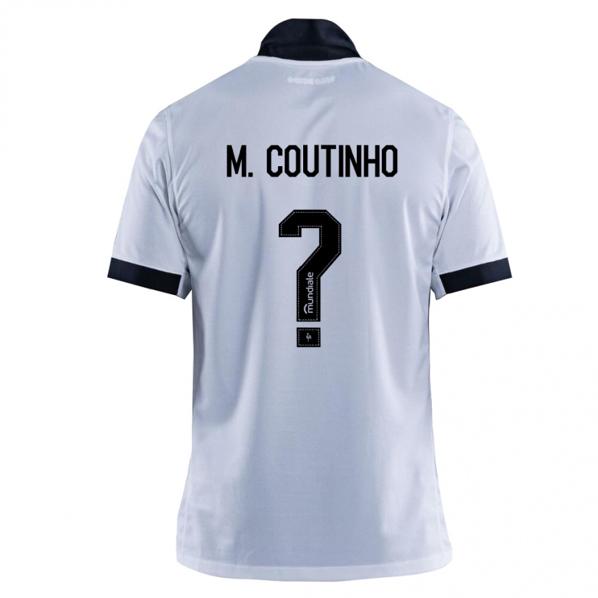 גברים כדורגל Murilo Coutinho #0 שחור לבן הרחק ג'רזי 2026/27