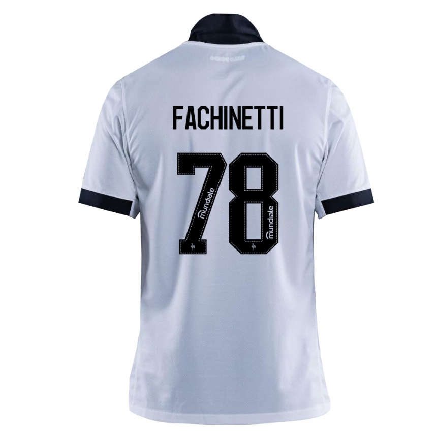 גברים כדורגל Pedro Fachinetti #78 שחור לבן הרחק ג'רזי 2026/27