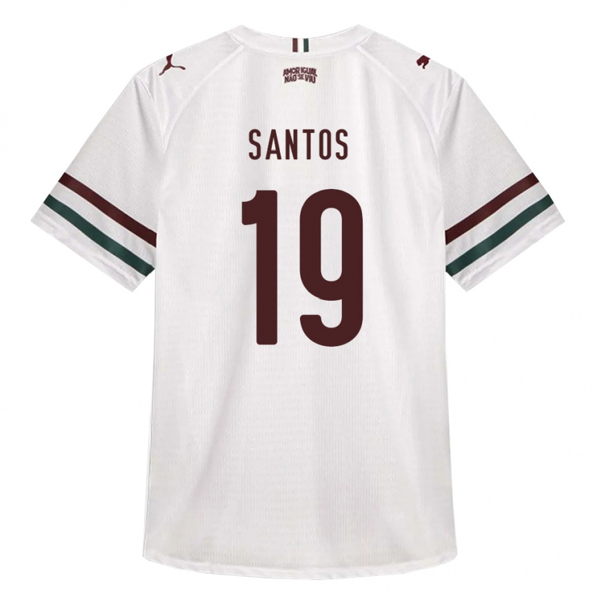 גברים כדורגל Cássio Santos #19 לבן ירוק בורדו הרחק ג'רזי 2026/27