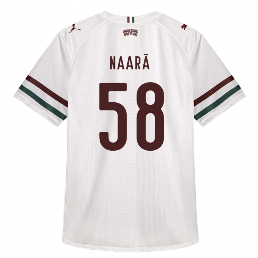 גברים כדורגל Naarã #58 לבן ירוק בורדו הרחק ג'רזי 2026/27