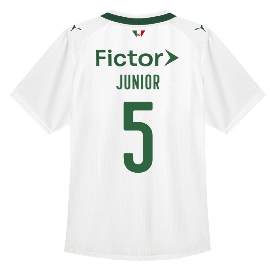 גברים כדורגל Amilton Junior #5 ירוק לבן הרחק ג'רזי 2026/27