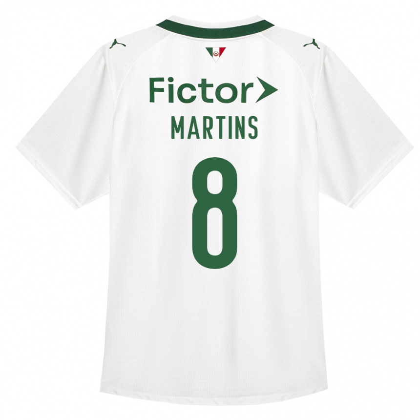 גברים כדורגל Diany Martins #8 ירוק לבן הרחק ג'רזי 2026/27