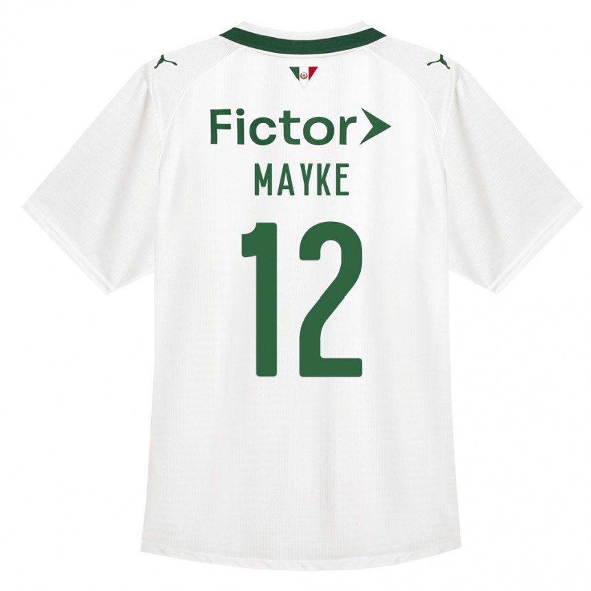 גברים כדורגל Mayke #12 ירוק לבן הרחק ג'רזי 2026/27