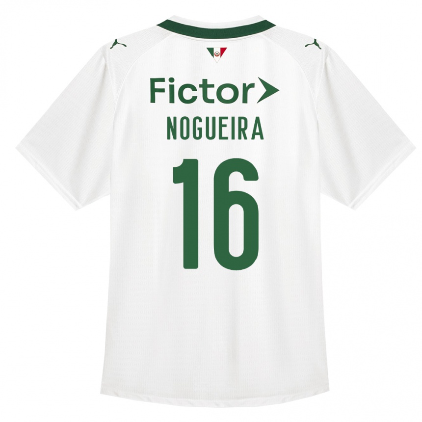 גברים כדורגל Guilherme Nogueira #16 ירוק לבן הרחק ג'רזי 2026/27