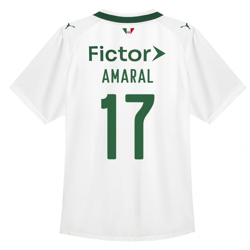 גברים כדורגל Isadora Amaral #17 ירוק לבן הרחק ג'רזי 2026/27