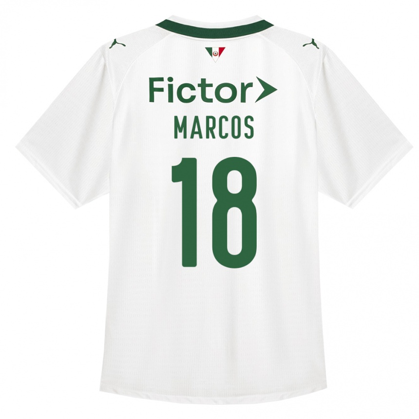 גברים כדורגל Antônio Marcos #18 ירוק לבן הרחק ג'רזי 2026/27 גברים כדורגל Antônio Marcos #18 ירוק לבן הרחק ג'רזי 2026/27