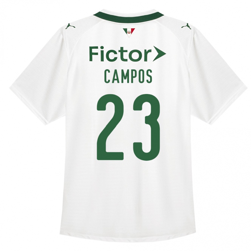 גברים כדורגל Victor Campos #23 ירוק לבן הרחק ג'רזי 2026/27