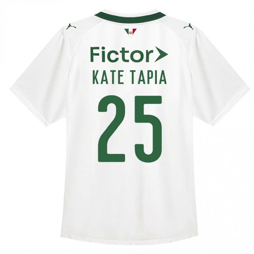 גברים כדורגל Kate Tapia #25 ירוק לבן הרחק ג'רזי 2026/27