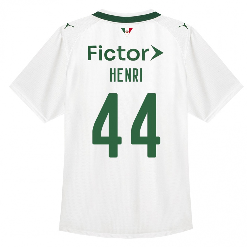גברים כדורגל Henri #44 ירוק לבן הרחק ג'רזי 2026/27