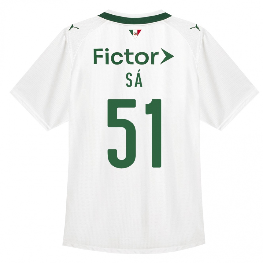 גברים כדורגל Luiz Sá #51 ירוק לבן הרחק ג'רזי 2026/27