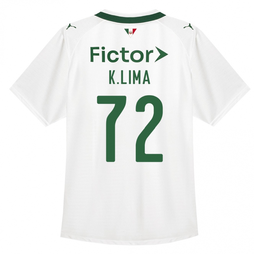 גברים כדורגל Kauan Lima #72 ירוק לבן הרחק ג'רזי 2026/27