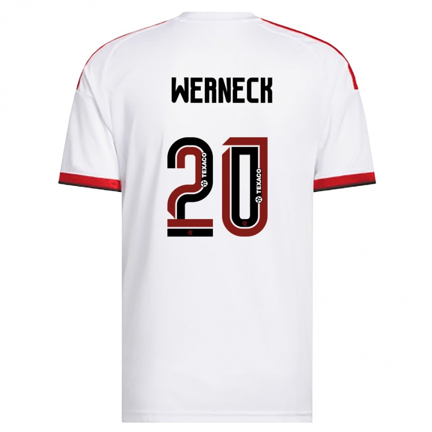 גברים כדורגל Gabriel Werneck #20 לבן אדום שחור הרחק ג'רזי 2026/27