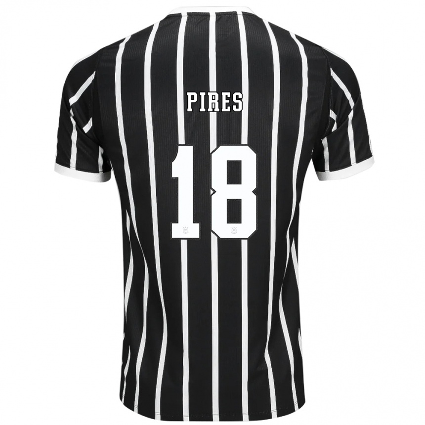 גברים כדורגל Guilherme Pires #18 שחור לבן אדום הרחק ג'רזי 2026/27 גברים כדורגל Guilherme Pires #18 שחור לבן אדום הרחק ג'רזי 2026/27