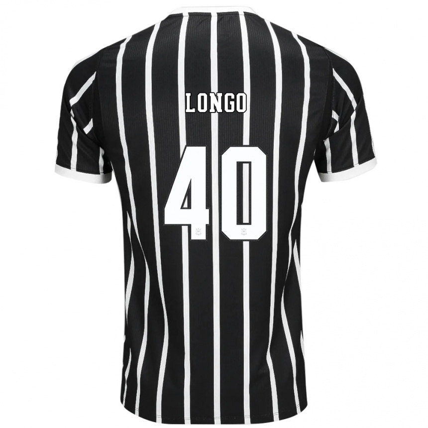 גברים כדורגל Felipe Longo #40 שחור לבן אדום הרחק ג'רזי 2026/27 גברים כדורגל Felipe Longo #40 שחור לבן אדום הרחק ג'רזי 2026/27