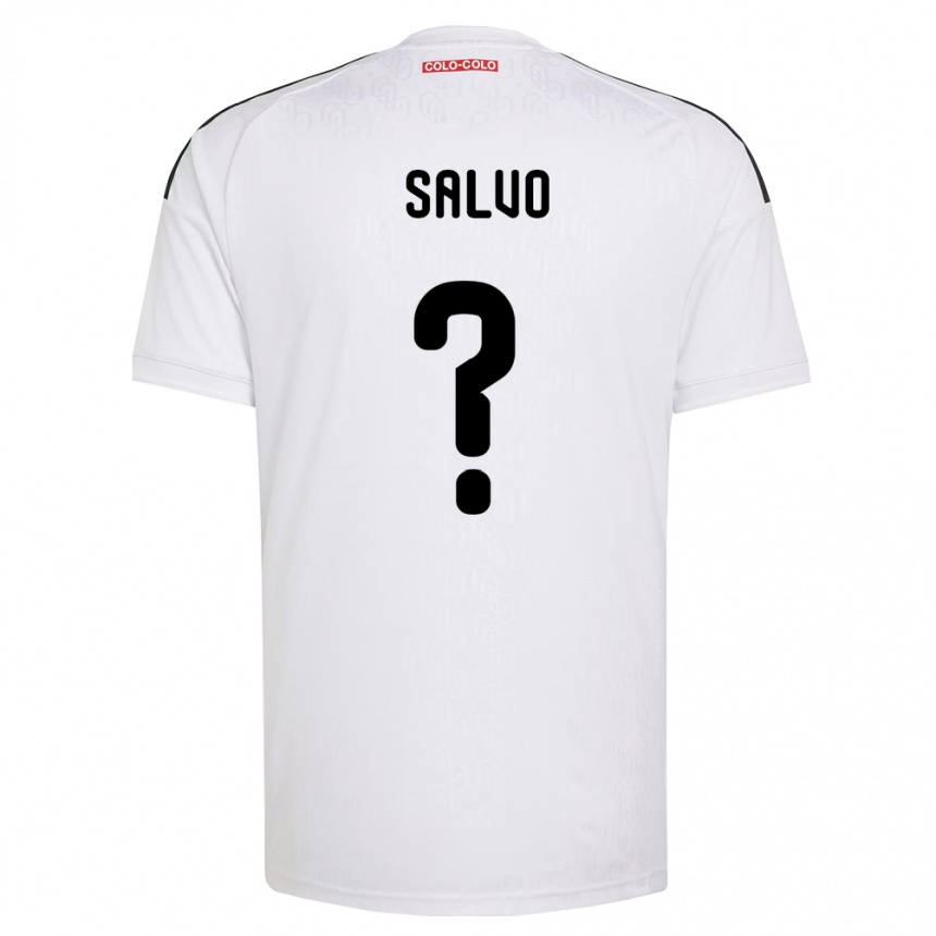 נשים כדורגל Claudio Salvo #0 לבן שחור ג'רזי ביתית 2026/27