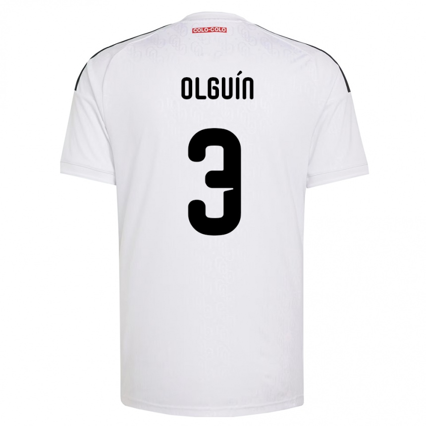נשים כדורגל Alonso Olguín #3 לבן שחור ג'רזי ביתית 2026/27 נשים כדורגל Alonso Olguín #3 לבן שחור ג'רזי ביתית 2026/27