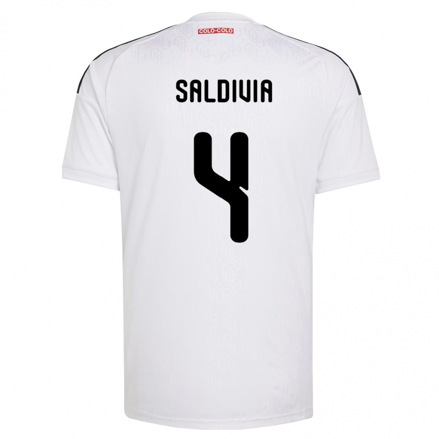 נשים כדורגל אלאן סלדיביה #4 לבן שחור ג'רזי ביתית 2026/27