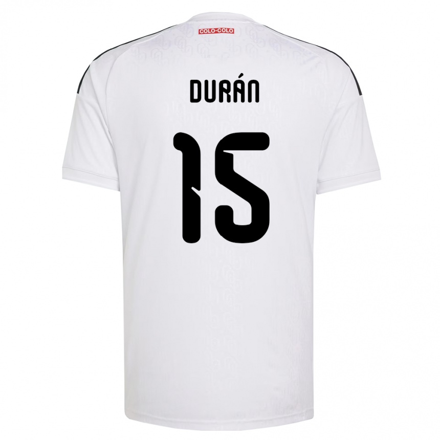 נשים כדורגל José Durán #15 לבן שחור ג'רזי ביתית 2026/27 נשים כדורגל José Durán #15 לבן שחור ג'רזי ביתית 2026/27