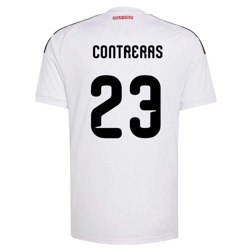 נשים כדורגל Amaro Contreras #23 לבן שחור ג'רזי ביתית 2026/27