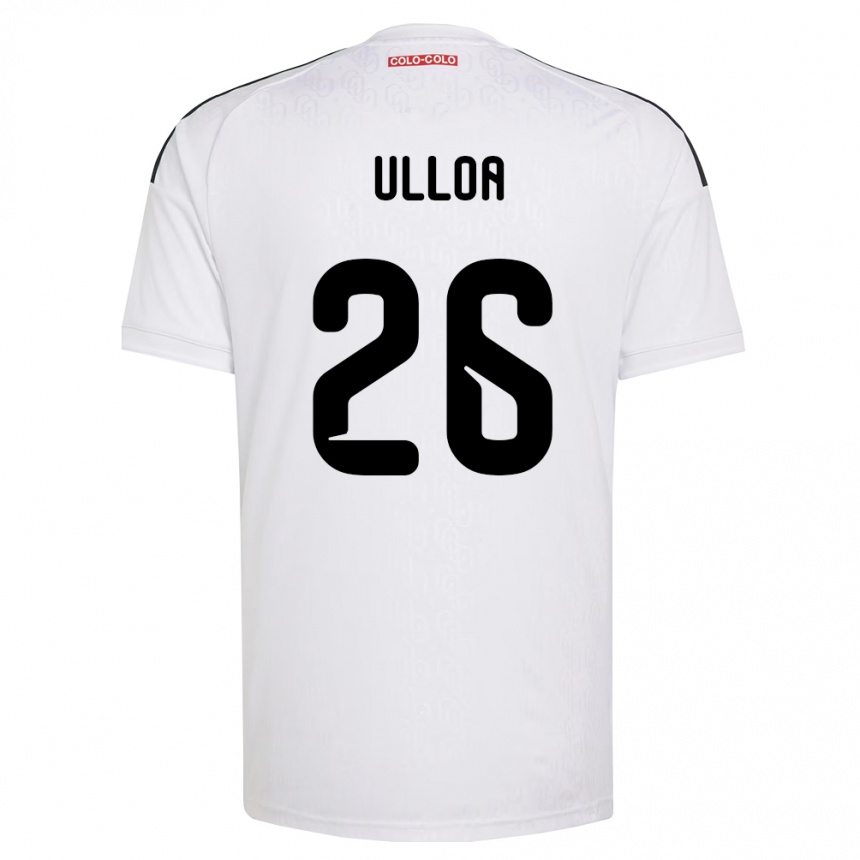 נשים כדורגל Diego Ulloa #26 לבן שחור ג'רזי ביתית 2026/27