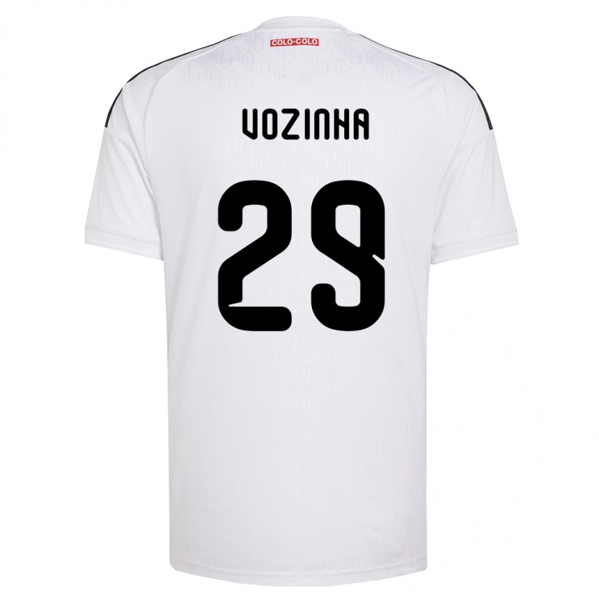 נשים כדורגל Vozinha #29 לבן שחור ג'רזי ביתית 2026/27