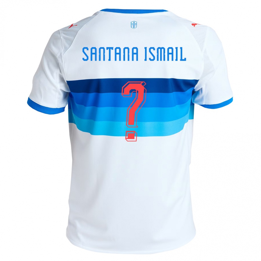 נשים כדורגל Benjamin Santana Ismail #0 לבן כחול שמיים ג'רזי ביתית 2026/27