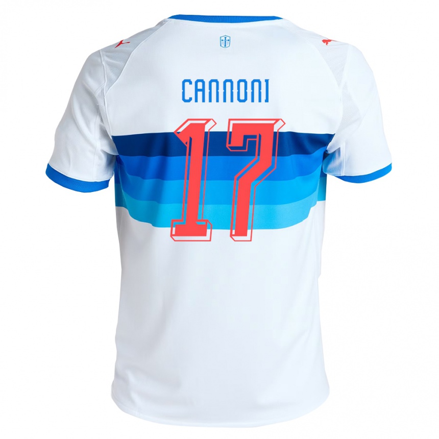 נשים כדורגל Antonio Cannoni #17 לבן כחול שמיים ג'רזי ביתית 2026/27