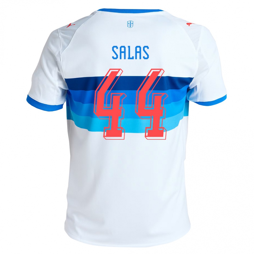 נשים כדורגל José Salas #44 לבן כחול שמיים ג'רזי ביתית 2026/27