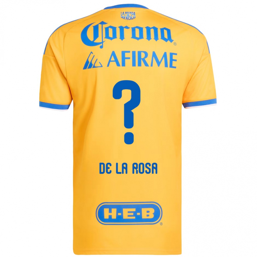 נשים כדורגל Luis De La Rosa #0 צהוב כחול ג'רזי ביתית 2026/27 נשים כדורגל Luis De La Rosa #0 צהוב כחול ג'רזי ביתית 2026/27