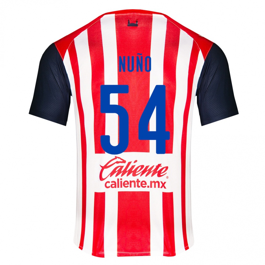 נשים כדורגל Raúl Nuño #54 אדום שחור לבן ג'רזי ביתית 2026/27