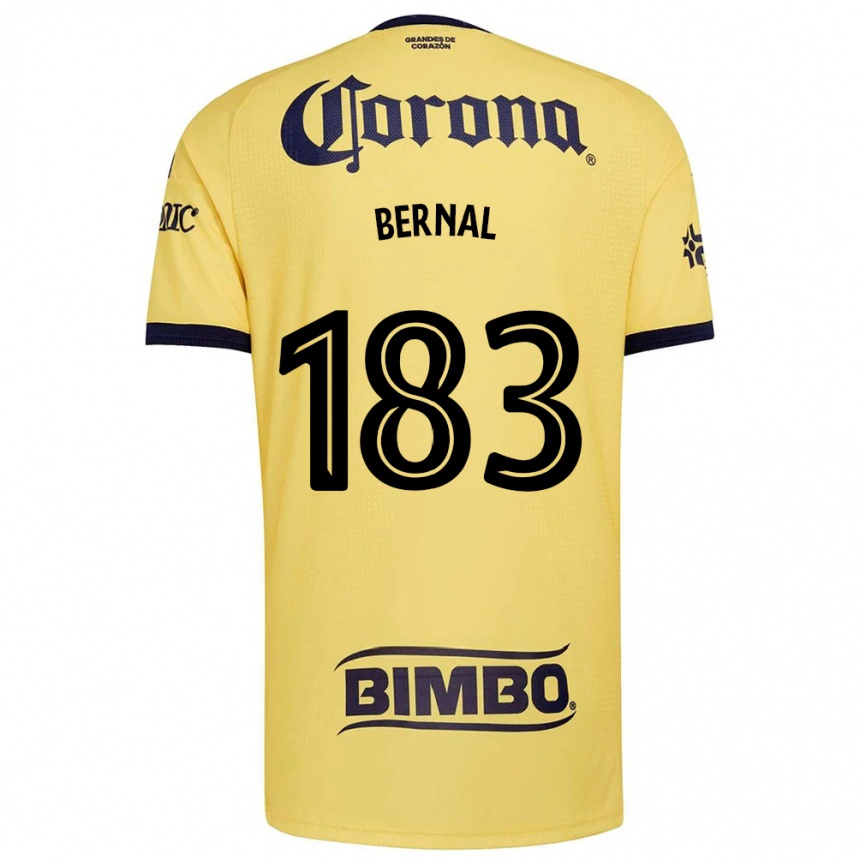 נשים כדורגל David Bernal #183 צהוב אדום שחור ג'רזי ביתית 2026/27