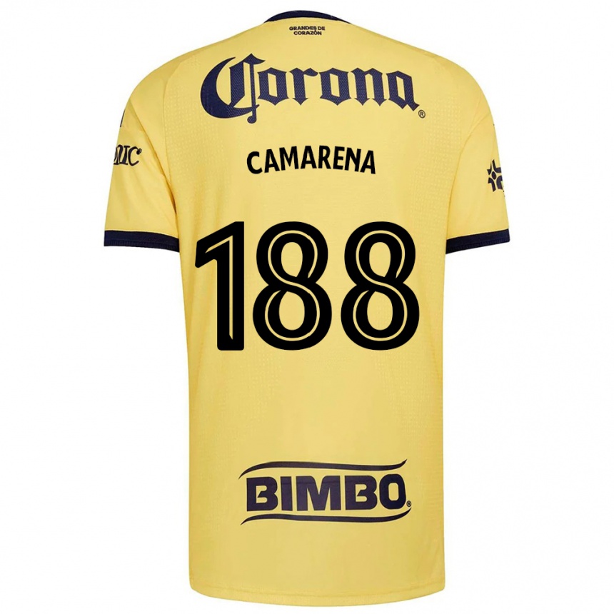 נשים כדורגל Santiago Camarena #188 צהוב אדום שחור ג'רזי ביתית 2026/27 נשים כדורגל Santiago Camarena #188 צהוב אדום שחור ג'רזי ביתית 2026/27