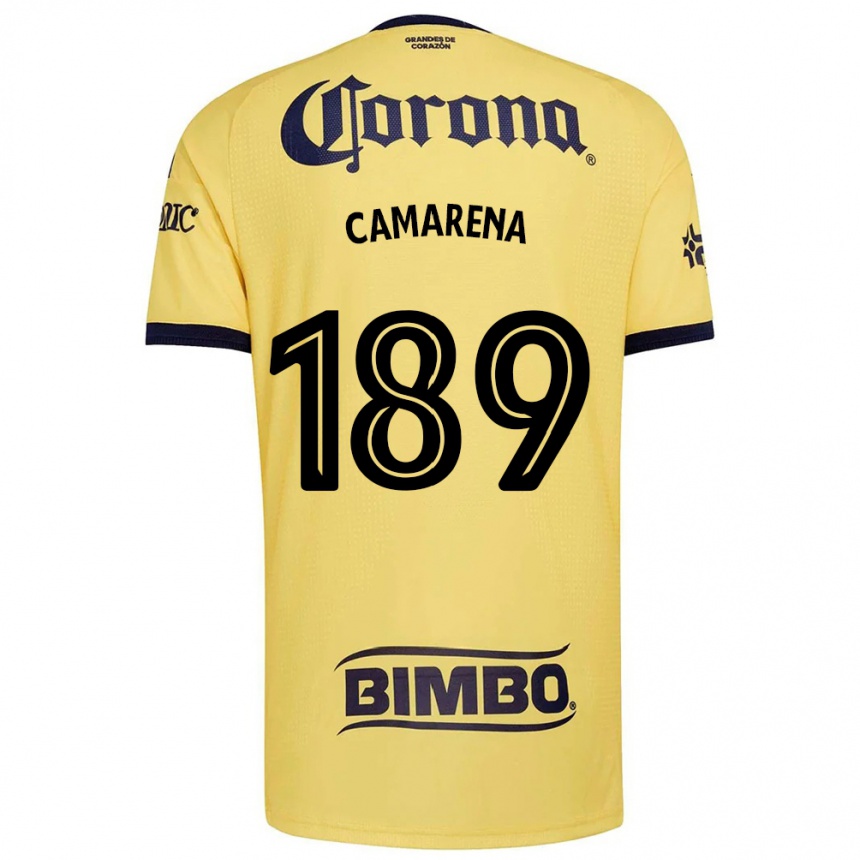 נשים כדורגל Luis Camarena #189 צהוב אדום שחור ג'רזי ביתית 2026/27