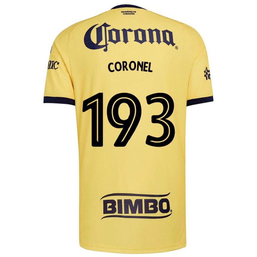 נשים כדורגל Ángel Coronel #193 צהוב אדום שחור ג'רזי ביתית 2026/27