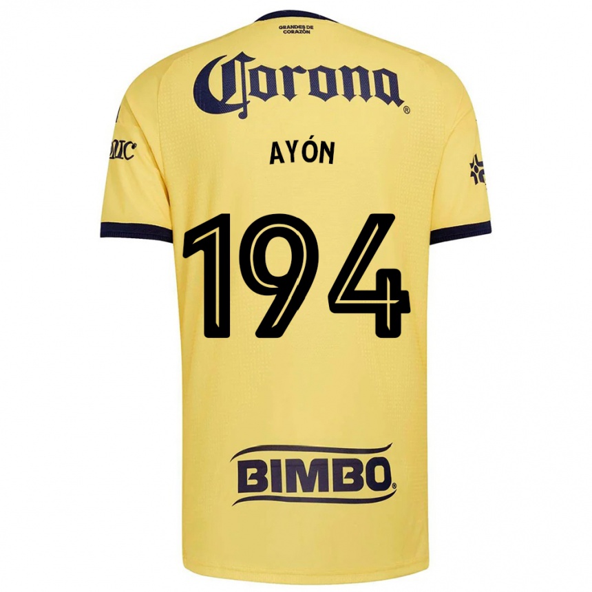 נשים כדורגל César Ayón #194 צהוב אדום שחור ג'רזי ביתית 2026/27