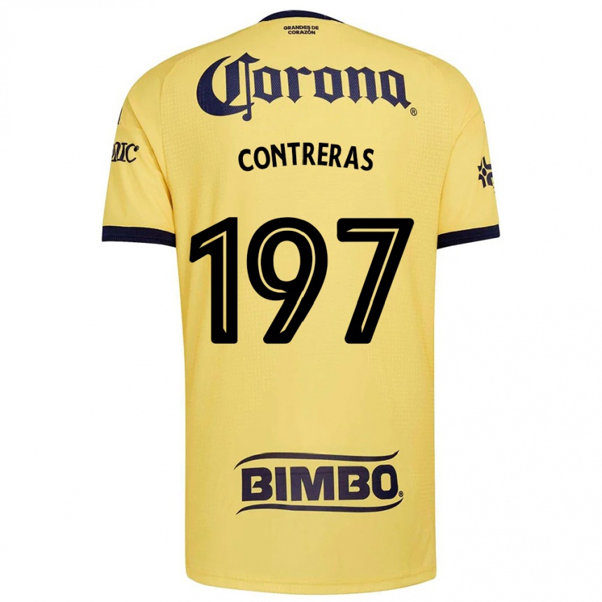 נשים כדורגל Ángel Contreras #197 צהוב אדום שחור ג'רזי ביתית 2026/27