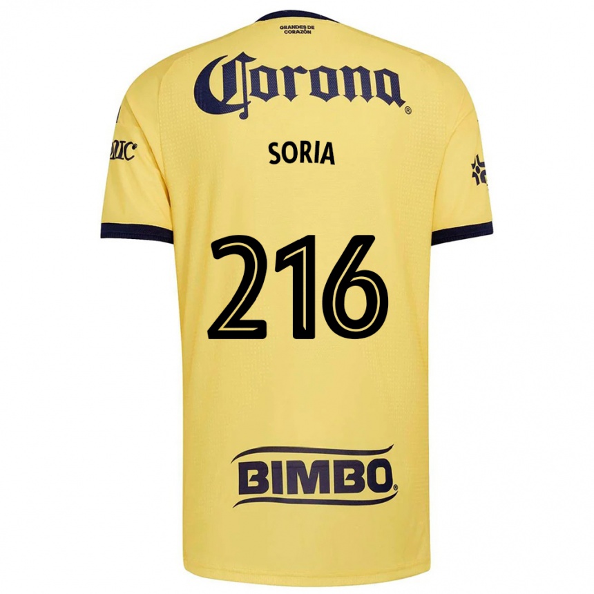 נשים כדורגל Emiliano Soria #216 צהוב אדום שחור ג'רזי ביתית 2026/27