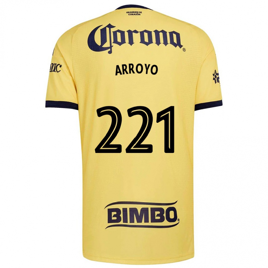 נשים כדורגל Reyli Arroyo #221 צהוב אדום שחור ג'רזי ביתית 2026/27
