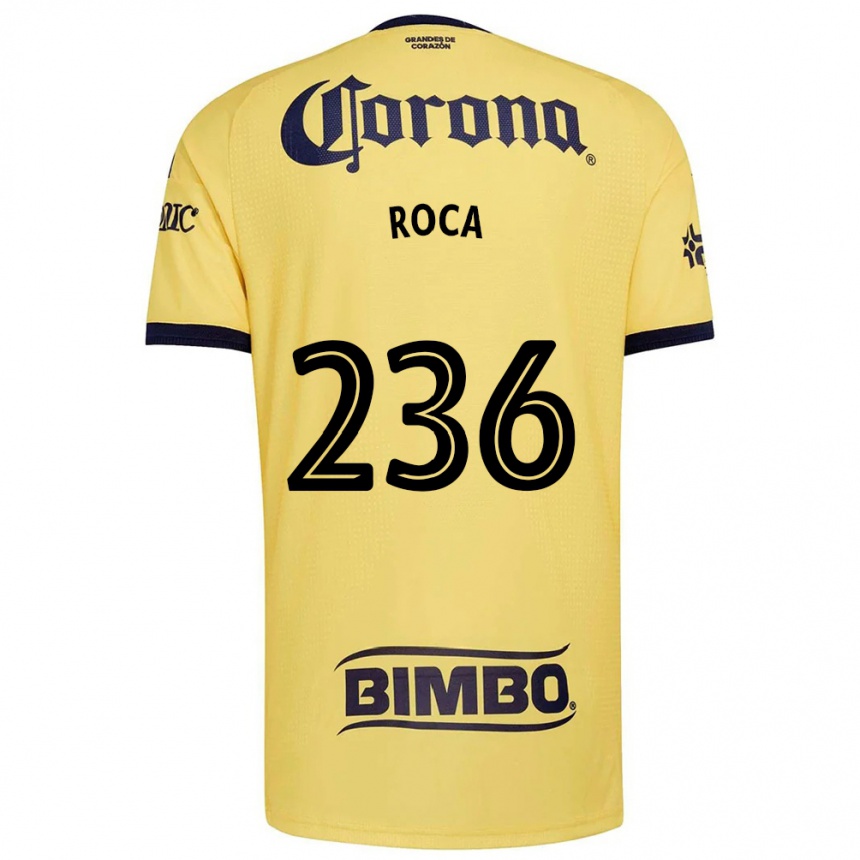נשים כדורגל Juan Roca #236 צהוב אדום שחור ג'רזי ביתית 2026/27
