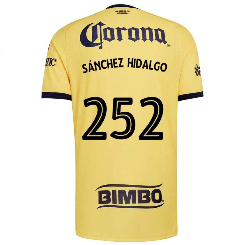 נשים כדורגל Horacio Sánchez Hidalgo #252 צהוב אדום שחור ג'רזי ביתית 2026/27