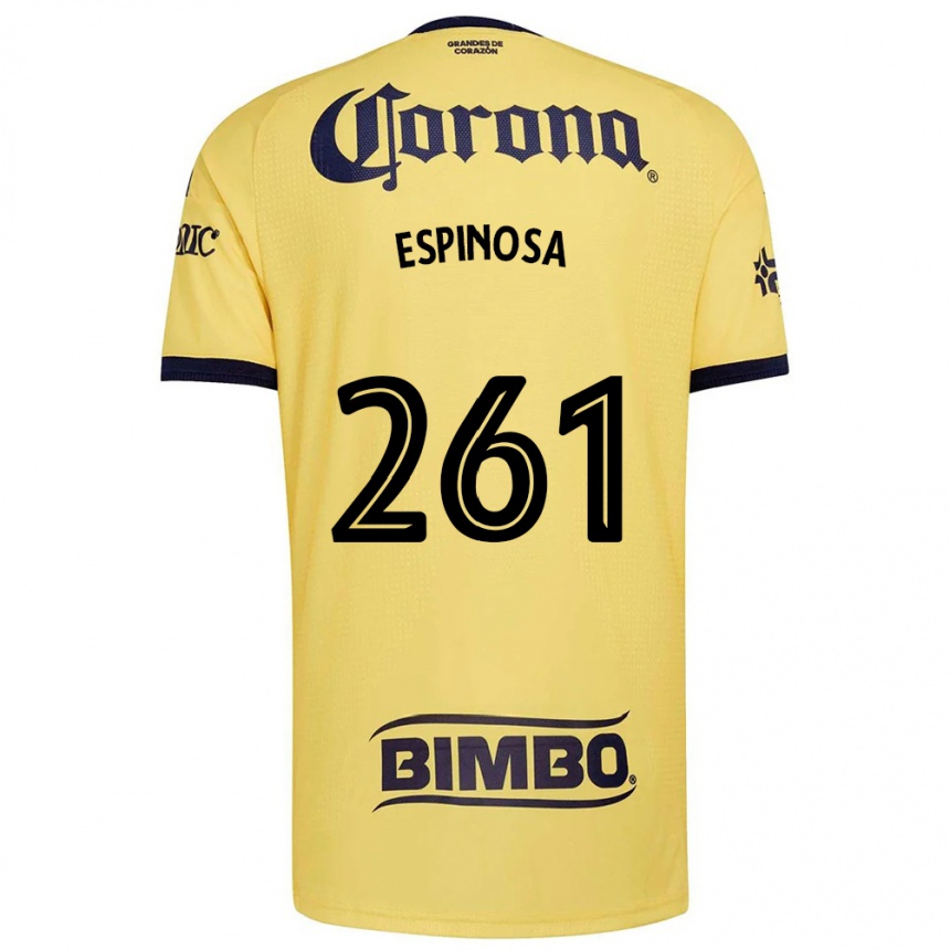 נשים כדורגל Diego Espinosa #261 צהוב אדום שחור ג'רזי ביתית 2026/27
