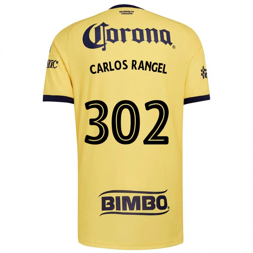 נשים כדורגל Juan Carlos Rangel #302 צהוב אדום שחור ג'רזי ביתית 2026/27