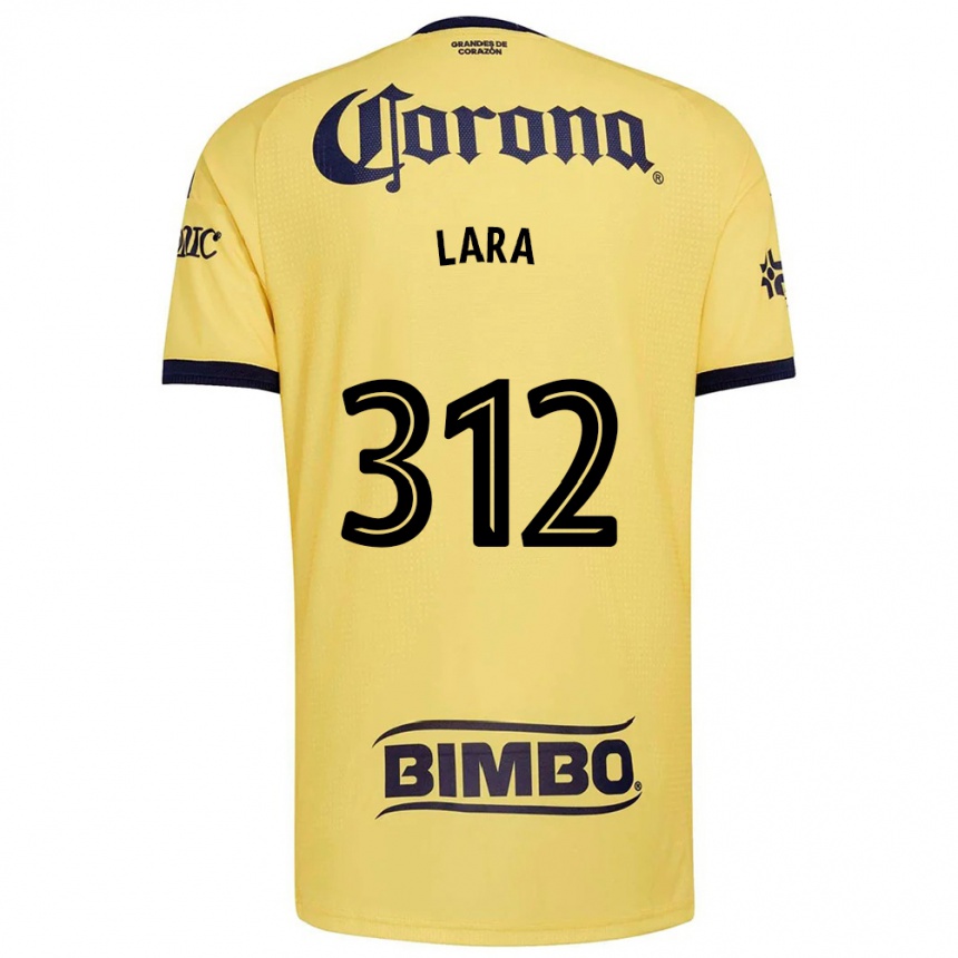 נשים כדורגל Diego Lara #312 צהוב אדום שחור ג'רזי ביתית 2026/27