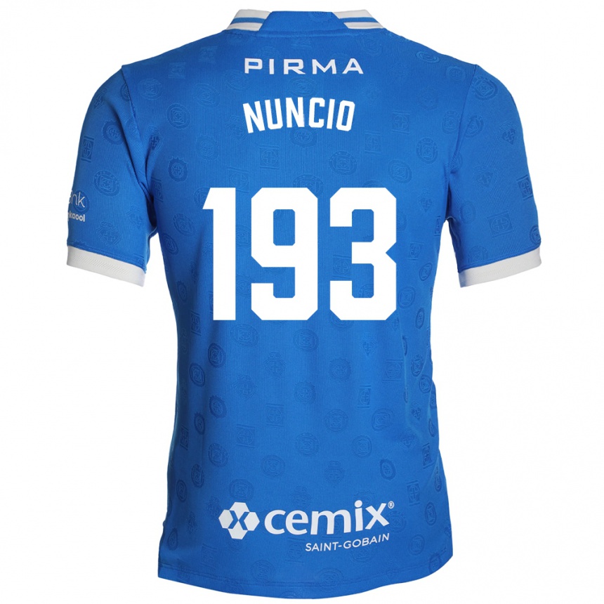 נשים כדורגל Jorge Nuncio #193 כחול לבן אדום ג'רזי ביתית 2026/27