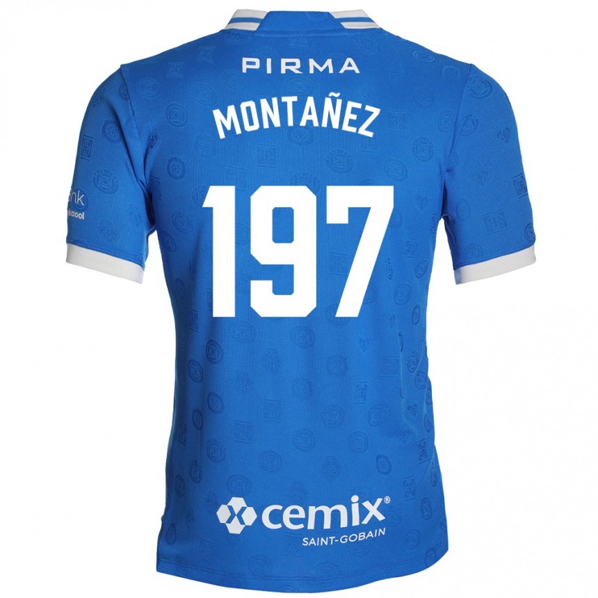 נשים כדורגל Humberto Montañez #197 כחול לבן אדום ג'רזי ביתית 2026/27