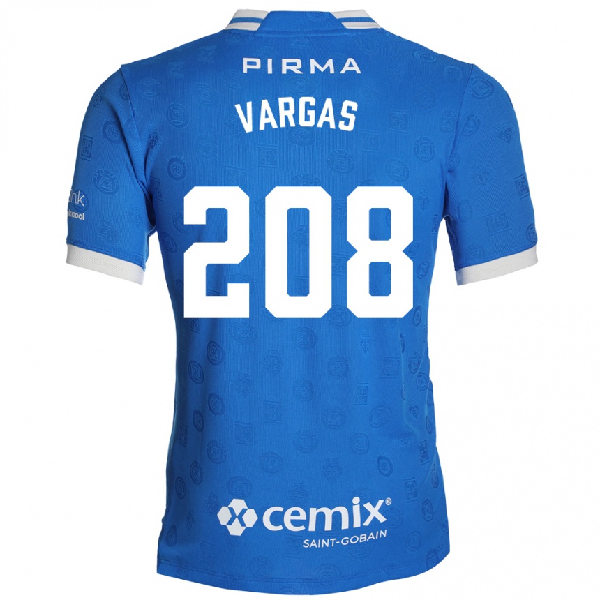 נשים כדורגל Santiago Vargas #208 כחול לבן אדום ג'רזי ביתית 2026/27