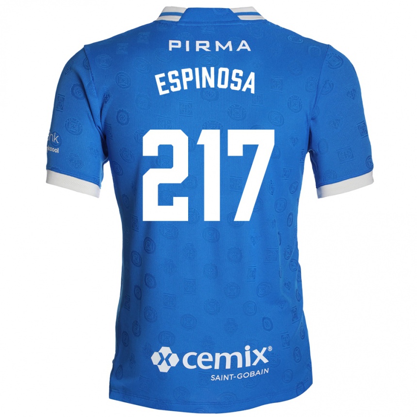 נשים כדורגל Samuel Espinosa #217 כחול לבן אדום ג'רזי ביתית 2026/27