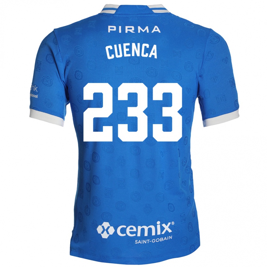 נשים כדורגל Yazziel Cuenca #233 כחול לבן אדום ג'רזי ביתית 2026/27
